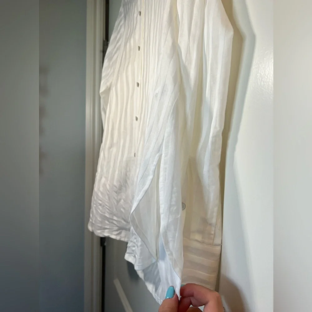 Intermix Gretchen Striped Button-Down Shirt - Picture 5 of 9